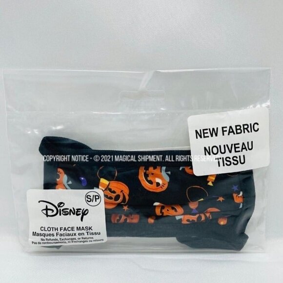 Disney Parks - Cloth Face Mask - Halloween - Mickey & Minnie Pumpkins - Picture 1 of 3